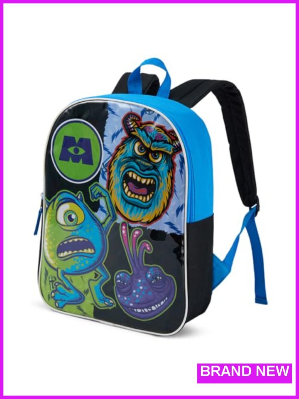 Disney Monsters Inc Kids Backpack with Padded Straps, 15 inch